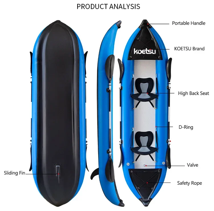 KOETSU 1-2 Personen Opblaasbar - Fishing Boat Oar recensie en prijs